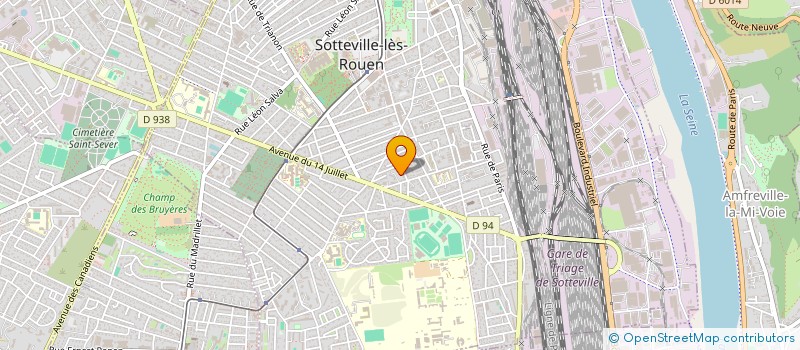 localisation de l'entreprise MONSIEUR DERRICK KOUEDJI  SOTTEVILLE-LES-ROUEN