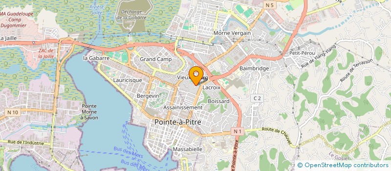 localisation de l'entreprise MONSIEUR DERRICK PAUL  LE GOSIER