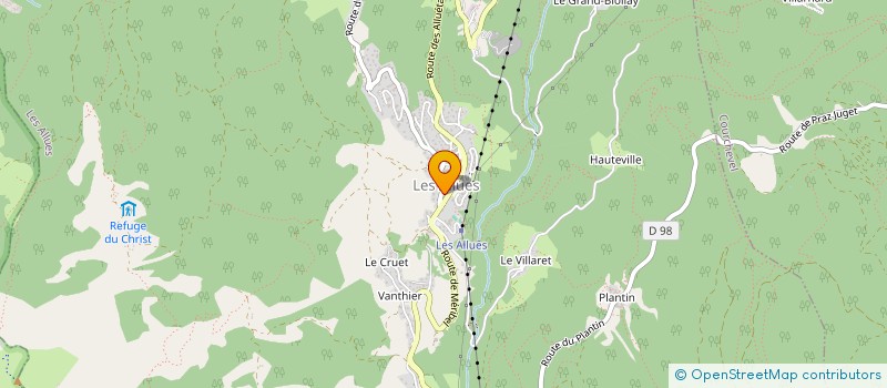 localisation de l'entreprise MONSIEUR DERRICK THOMSON  LES ALLUES