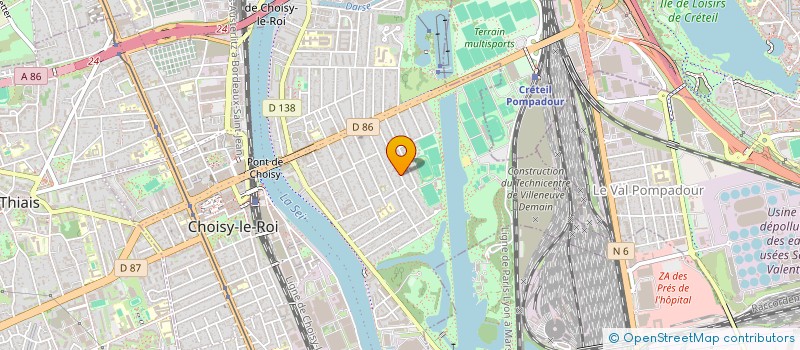 localisation de l'entreprise MONSIEUR DERRIEN NGUYEN  CHOISY-LE-ROI