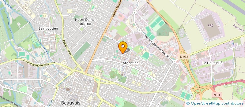 localisation de l'entreprise MONSIEUR DERSIL VOUEZOLO NGUIE  BEAUVAIS