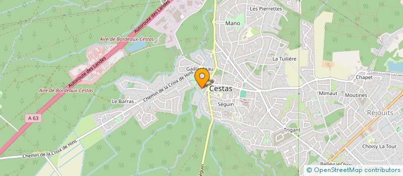 localisation de l'entreprise MONSIEUR DERSIM MENGES  CESTAS