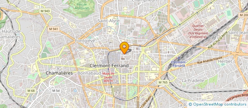localisation de l'entreprise MONSIEUR DESFLEURS CHAUVIN à CLERMONT-FERRAND
