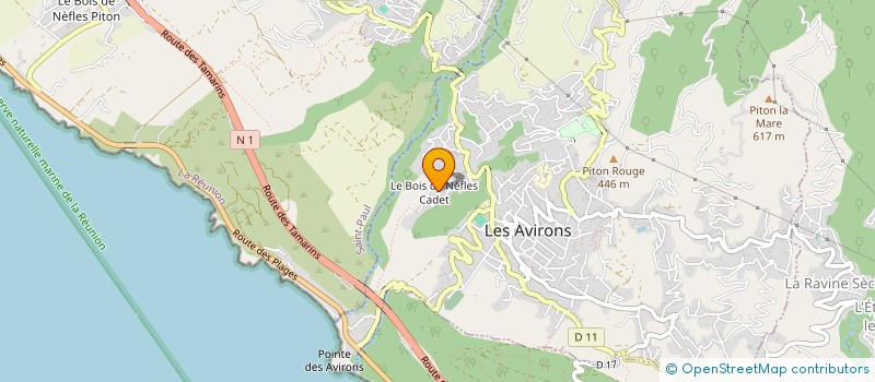 localisation de l'entreprise MONSIEUR DESIRE AARON à LES AVIRONS