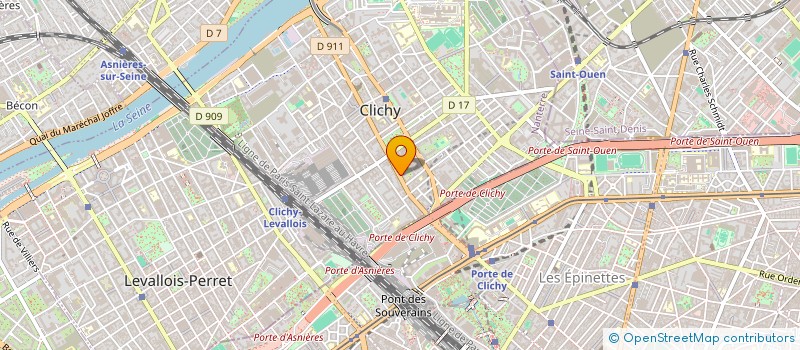 localisation de l'entreprise MONSIEUR DESIRE BADOEDANA AMBASSA  CLICHY