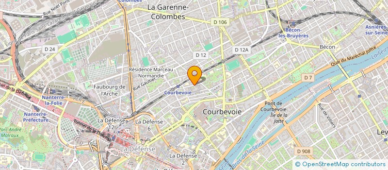 localisation de l'entreprise MONSIEUR DESIRE BIY NZE à COURBEVOIE