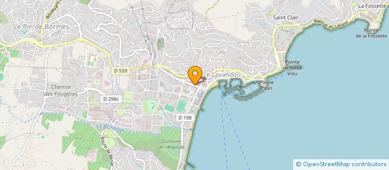 localisation de l'entreprise MONSIEUR DESIRE BONICI à LE LAVANDOU