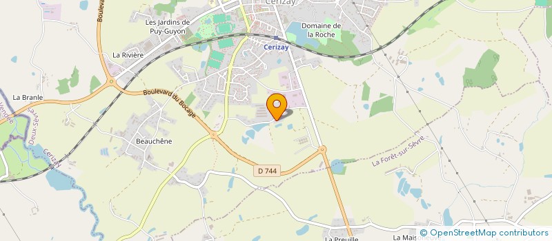 localisation de l'entreprise MONSIEUR DESIRE CHASSAGRAND  CERIZAY