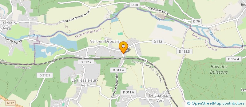 localisation de l'entreprise MONSIEUR DESIRE DAGONNEAU à VERT-EN-DROUAIS