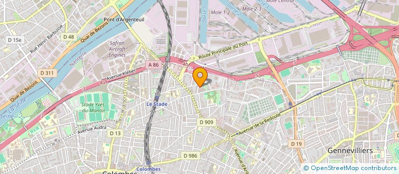 localisation de l'entreprise MONSIEUR DESIRE DIGBI  COLOMBES