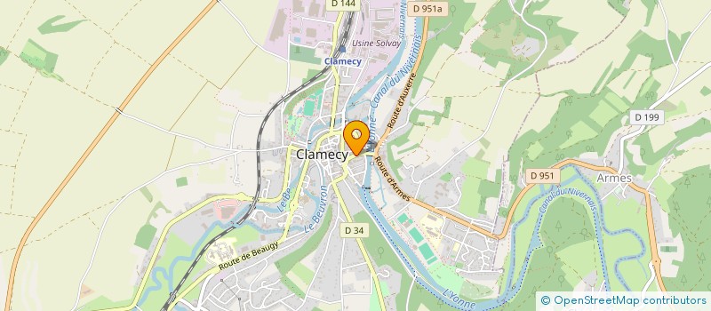 localisation de l'entreprise MONSIEUR DESIRE DOUSSOT à CLAMECY