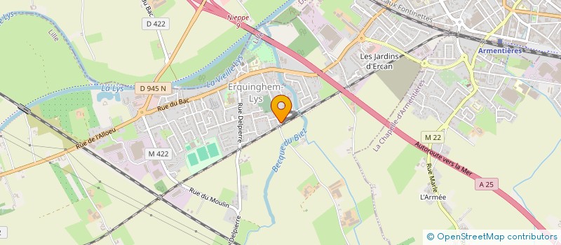 localisation de l'entreprise MONSIEUR DESIRE DUCROCQ  ERQUINGHEM-LYS