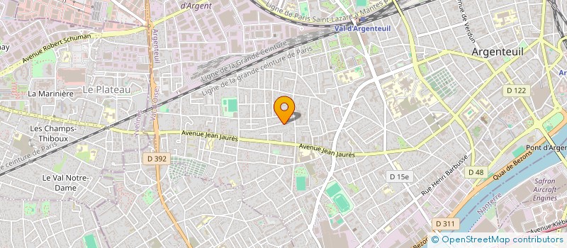 localisation de l'entreprise MONSIEUR DESIRE OSSIESSI  ARGENTEUIL