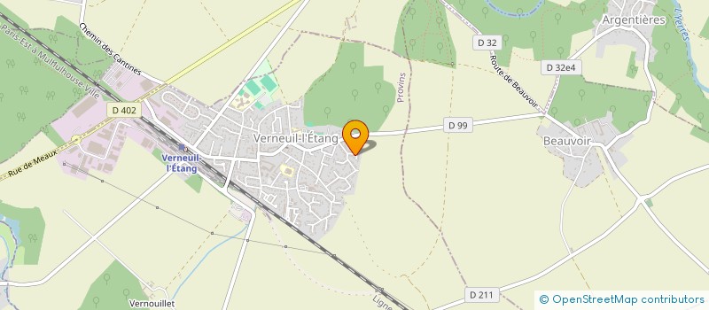 localisation de l'entreprise MONSIEUR DESIRE OUAKPARA  VERNEUIL-L'ETANG