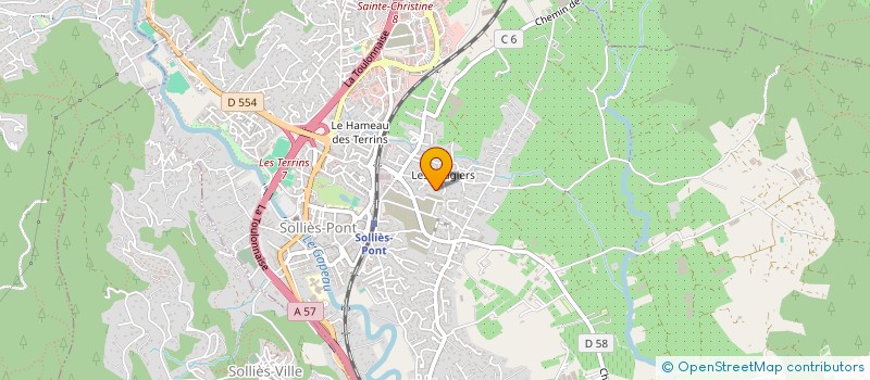 localisation de l'entreprise MONSIEUR DESIRE RAVINAL  SOLLIES-PONT