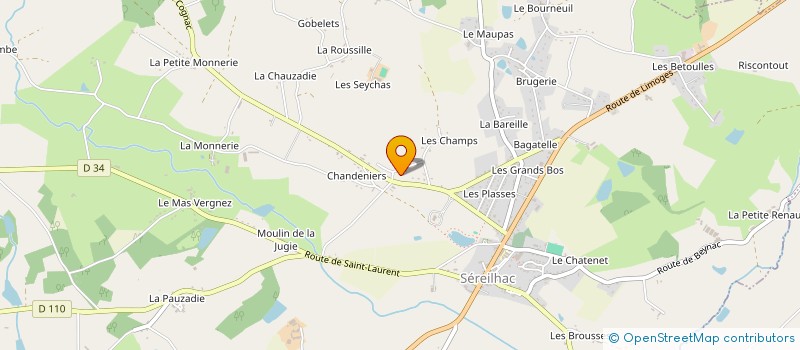 localisation de l'entreprise MONSIEUR DESIRE RAYMONDEAU à SEREILHAC