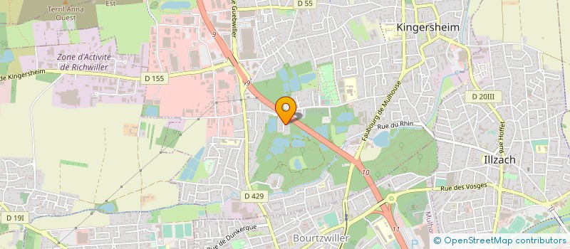 localisation de l'entreprise MONSIEUR DESIRE REINHARDT  KINGERSHEIM