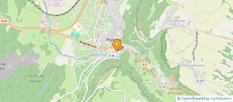 localisation de l'entreprise MONSIEUR DESIRE VUILLAUME  POLIGNY