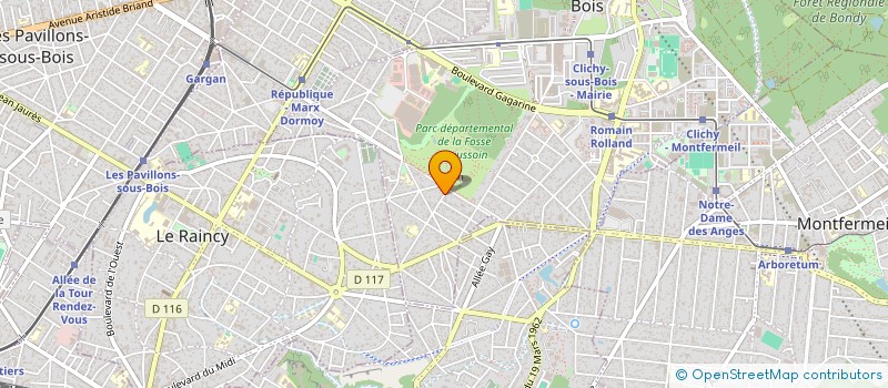 localisation de l'entreprise MONSIEUR DEVAIR RIBEIRO DA SILVA à CLICHY-SOUS-BOIS