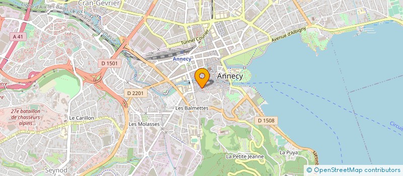 localisation de l'entreprise MONSIEUR DEVRICK CELESTE à ANNECY