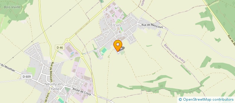 localisation de l'entreprise MONSIEUR DEYAN LABANOWSKI  ERCUIS