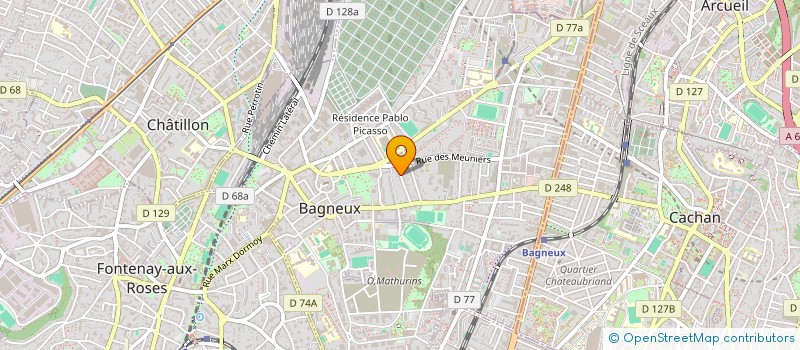 localisation de l'entreprise MONSIEUR DEYAN STAMENKOVIC à BAGNEUX