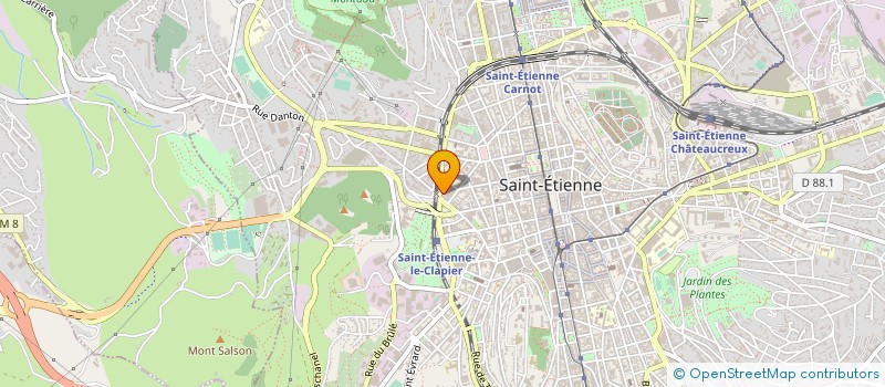 localisation de l'entreprise MONSIEUR DHAOU AOUNI à SAINT-ETIENNE