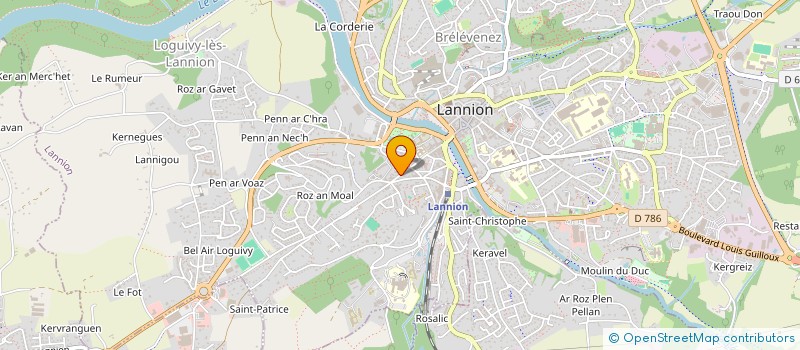 localisation de l'entreprise MONSIEUR DHAOU AZRI  LANNION