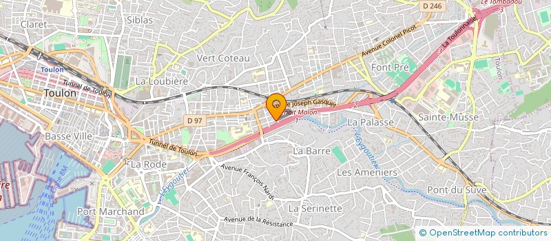 localisation de l'entreprise MONSIEUR DHIA TRABELSI  TOULON