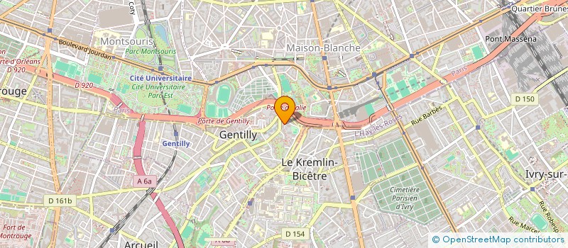 localisation de l'entreprise MONSIEUR DHIAEDDINE OCHI  GENTILLY