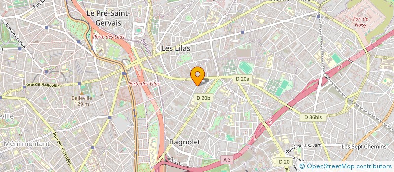localisation de l'entreprise MONSIEUR DHIRAJLAL PATEL  BAGNOLET