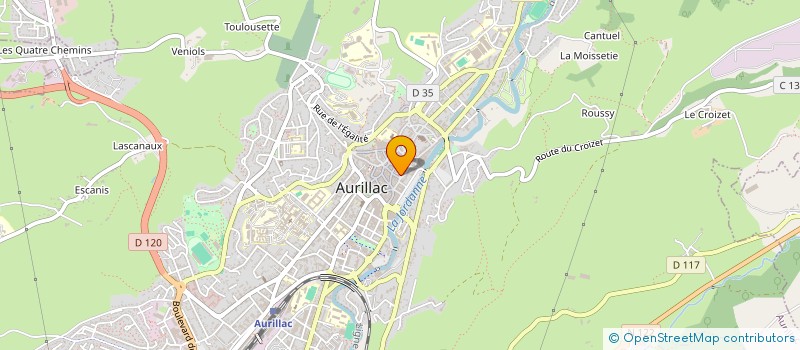 localisation de l'entreprise MONSIEUR DHOULKIFLI ALI à AURILLAC