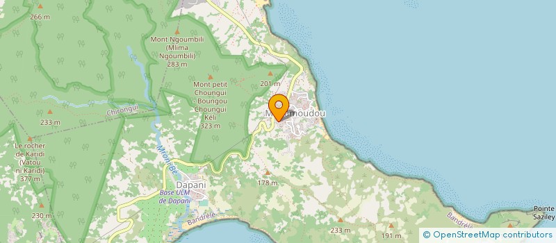 localisation de l'entreprise MONSIEUR DHOUNOURAINE MALIDE à BANDRELE