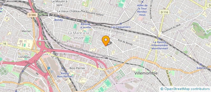localisation de l'entreprise MONSIEUR DHUNDUP NIMA  VILLEMOMBLE