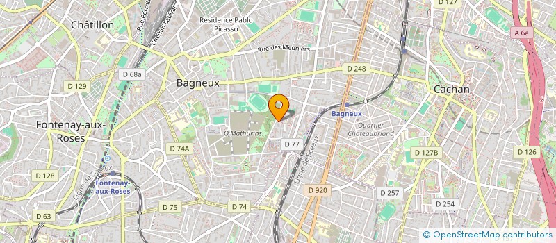 localisation de l'entreprise MONSIEUR DHUNDUP ZONGHA  BAGNEUX