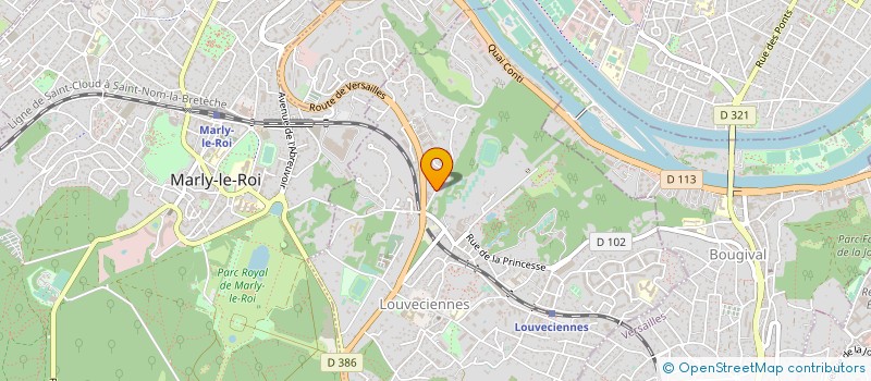 localisation de l'entreprise MONSIEUR DHUNRAJ MUNGAROO  LOUVECIENNES