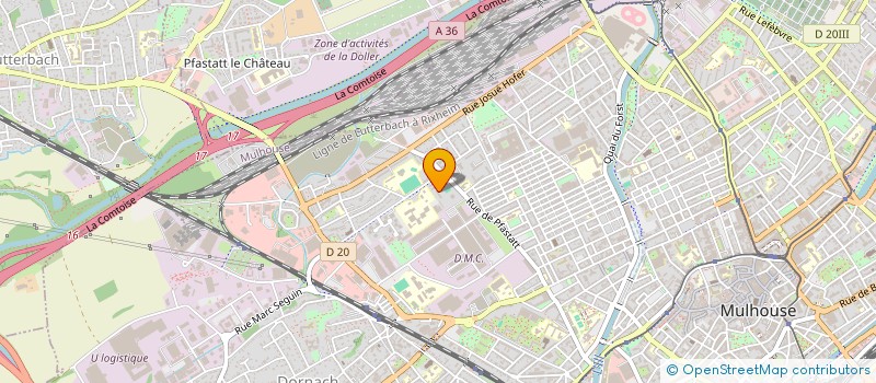 localisation de l'entreprise MONSIEUR DIA BAH  MULHOUSE