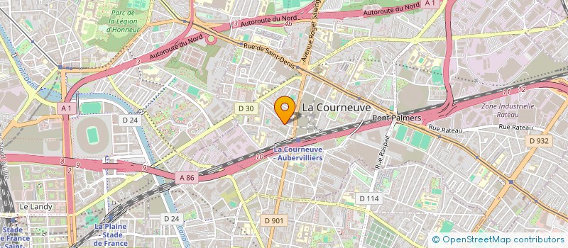 localisation de l'entreprise MONSIEUR DIADIE TRAORE à LA COURNEUVE