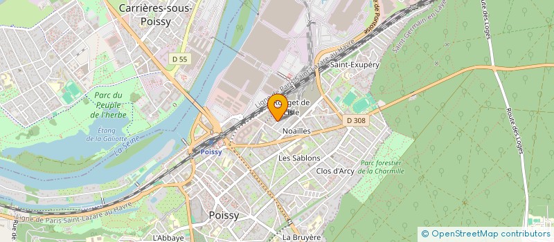 localisation de l'entreprise MONSIEUR DIAE-EDDINE KRAIBI  POISSY