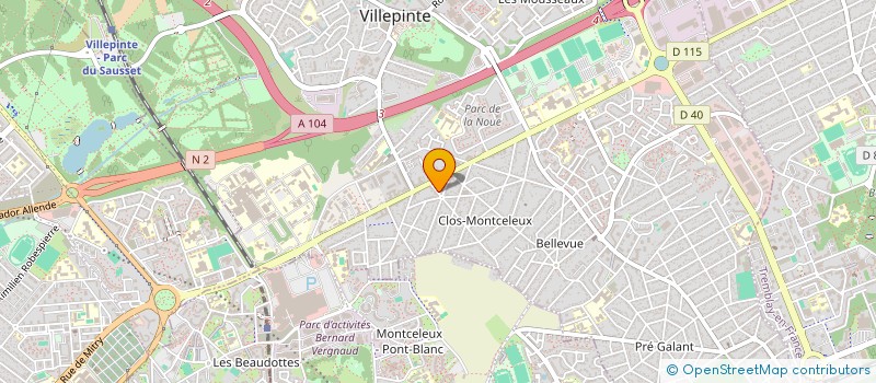 localisation de l'entreprise MONSIEUR DIAGNE SERIGNE  VILLEPINTE