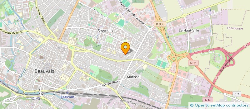 localisation de l'entreprise MONSIEUR DIAGUI DIAGOURAGA  BEAUVAIS