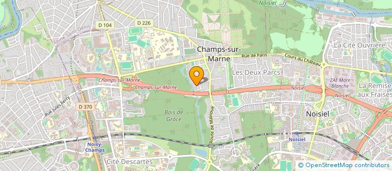 localisation de l'entreprise MONSIEUR DIAKARAOU KOITA  CHAMPS-SUR-MARNE