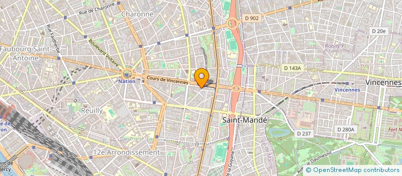 localisation de l'entreprise MONSIEUR DIAKARIDIA SANGARE  PARIS 12