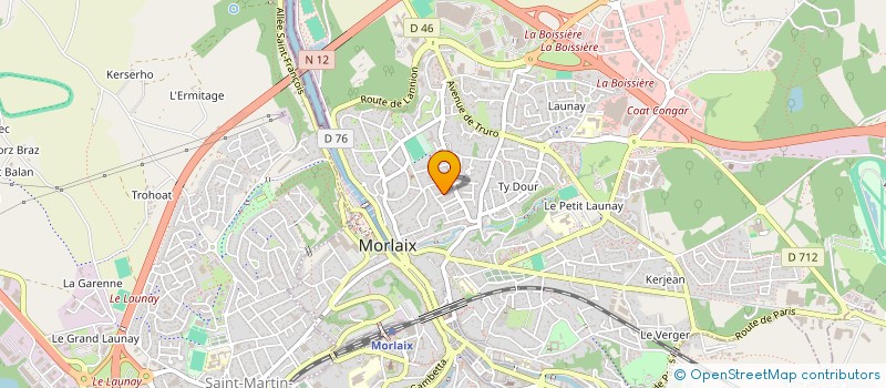 localisation de l'entreprise MONSIEUR DIAKARIYAOU DIALLO  MORLAIX