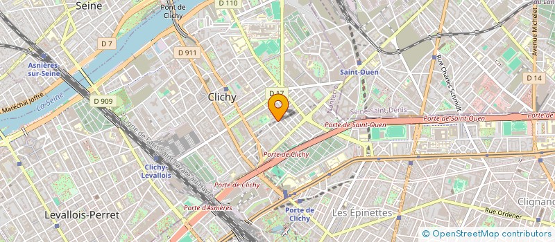 localisation de l'entreprise MONSIEUR DIALLO KAROUNGA à CLICHY
