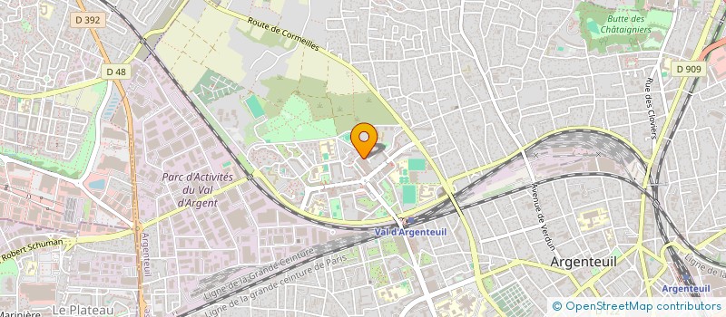 localisation de l'entreprise MONSIEUR DIALLOU CAU  ARGENTEUIL