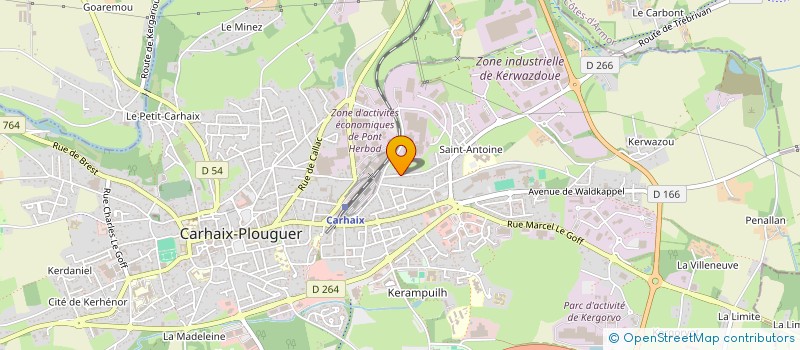localisation de l'entreprise MONSIEUR DIAMANTINO DA CUNHA ALVES à CARHAIX PLOUGUER