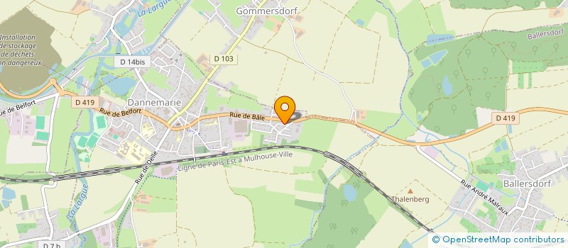 localisation de l'entreprise MONSIEUR DIAMANTINO DA SILVA CARVAS  DANNEMARIE