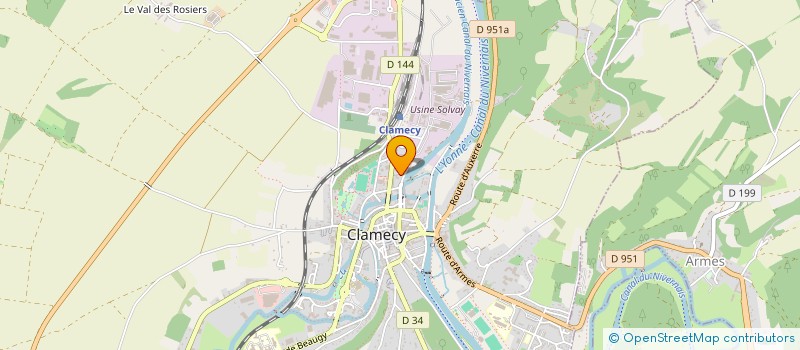 localisation de l'entreprise MONSIEUR DIAMANTINO DOS SANTOS à CLAMECY