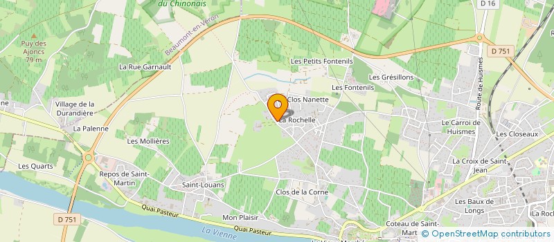 localisation de l'entreprise MONSIEUR DIAMANTINO HONRADO VIEIRA  CHINON